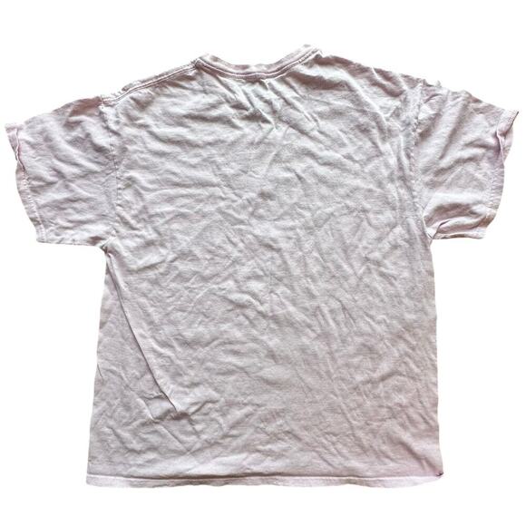NIRVANA x Womens Light Pale Pink Band Graphic Tee 90s Y2K Grunge Emo l Size XL - Picture 3 of 6